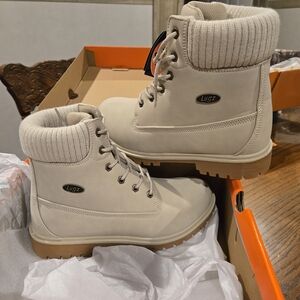 Lugz Women's Cream Ankle Boots Size 10